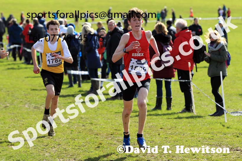 Boys Under-15s 2022 CAU Inter Counties Cross Country, Prestwold Hall, Loughborough.  Photo: David T. Hewitson/Sports for All Pics